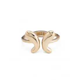 18K Gold Plated Butterfly Wings Large Bangle PUL2387ORO000L