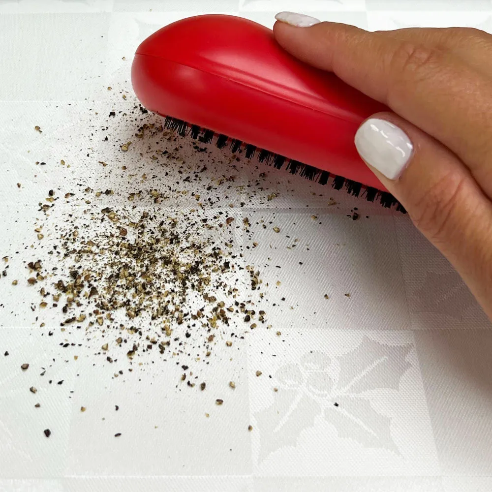4 PC Table Crumb Cleaner Brush Sweeper Handheld Rolling Kitchen Portable Vacuum