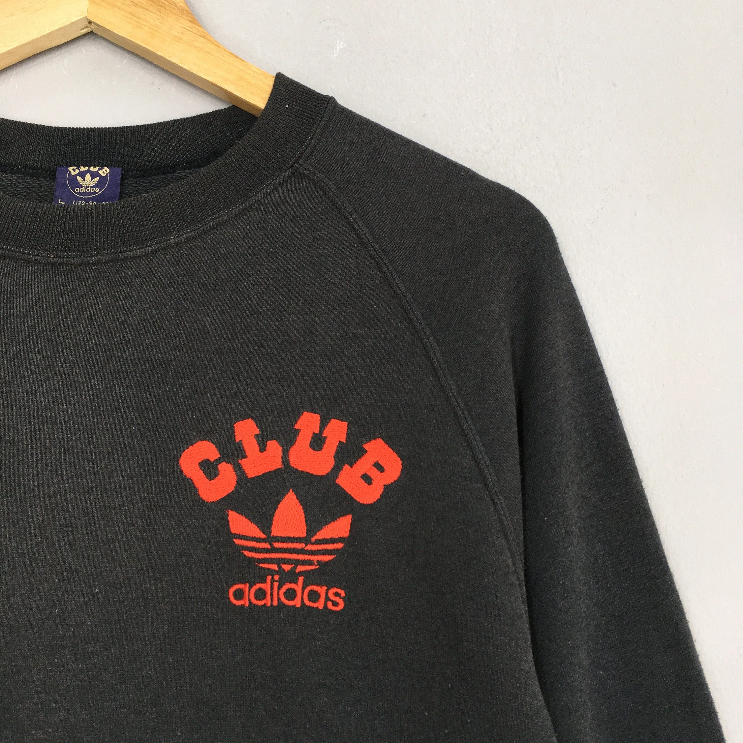 Adidas Club Trefoil Sportswear Sweatshirt Large