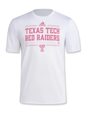 Adidas Texas Tech "Breast Cancer Awareness" 2024 Short Sleeve T-Shirt