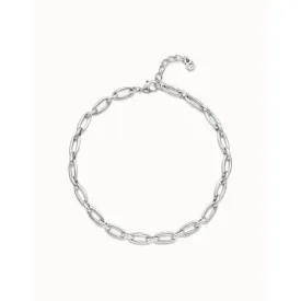 Alien Silver Metal Necklace