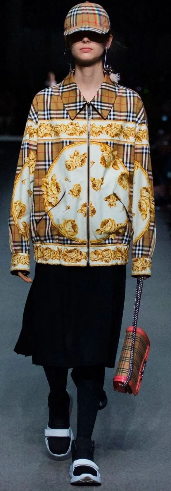 Archive Scarf Print Harrington Jacket