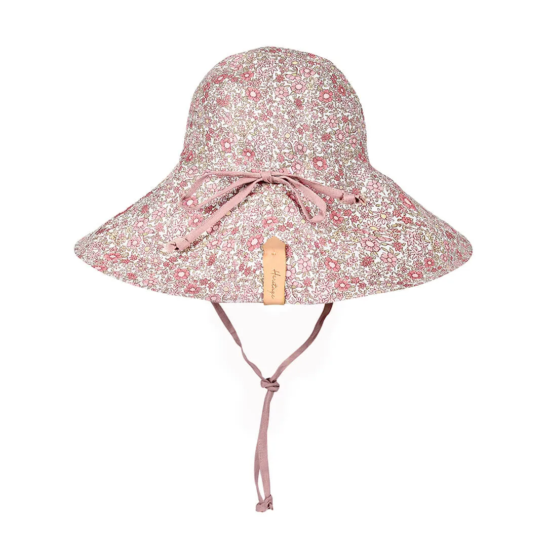 BEDHEAD SIGHTSEER WIDE BRIMMED SUN BONNET- RAMBLE/ROSA