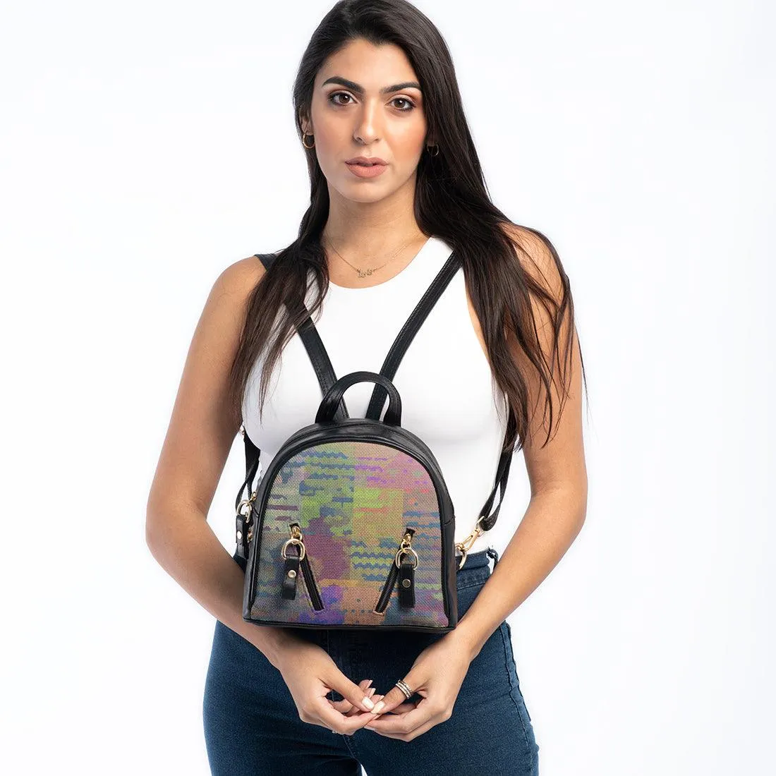 Black Mini Backpack Mess