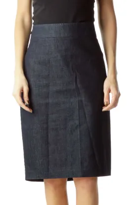 Blue Denim Pencil Skirts