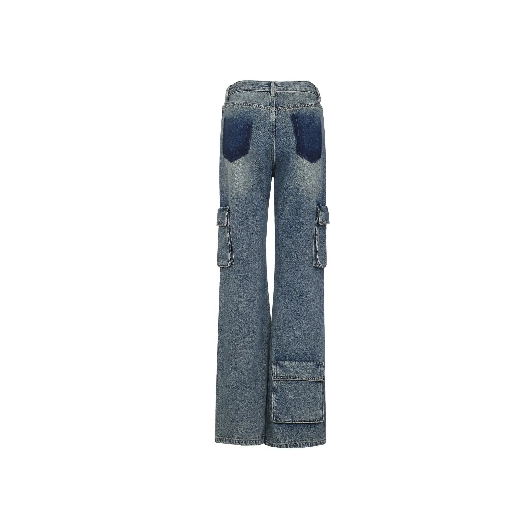 Blue Multi-Pocket Jeans