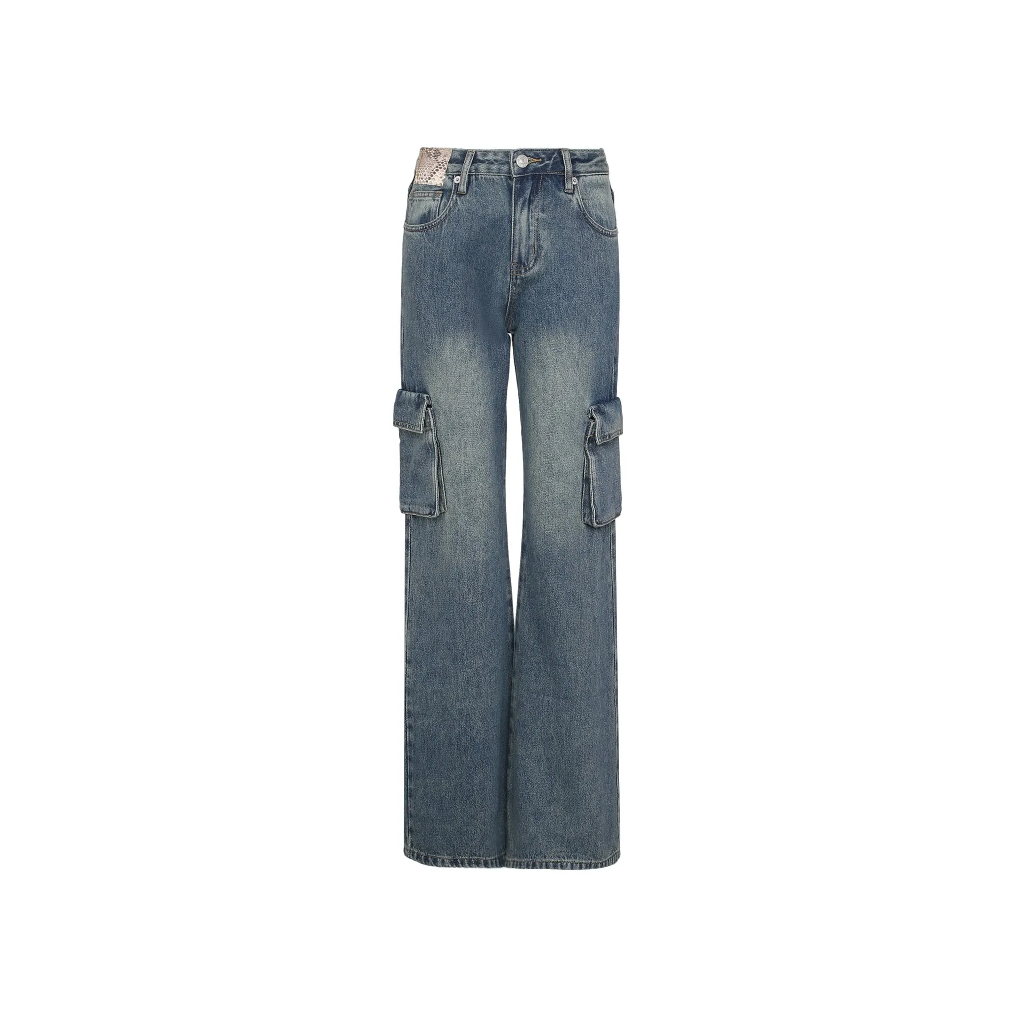 Blue Multi-Pocket Jeans