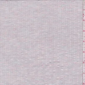 Blush/Grey Heather Rib Knit Fabric