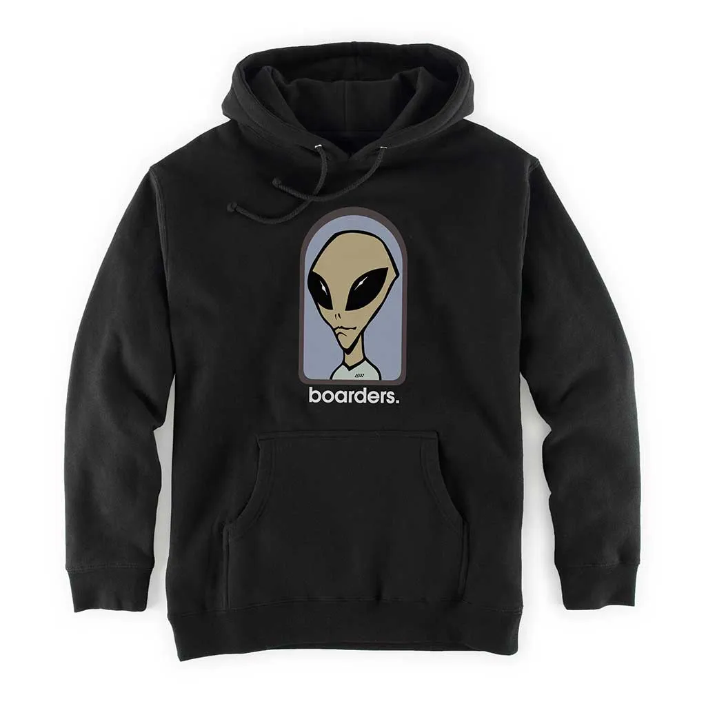 Boarders x Alien Work Shop Believe Hoodie - Black