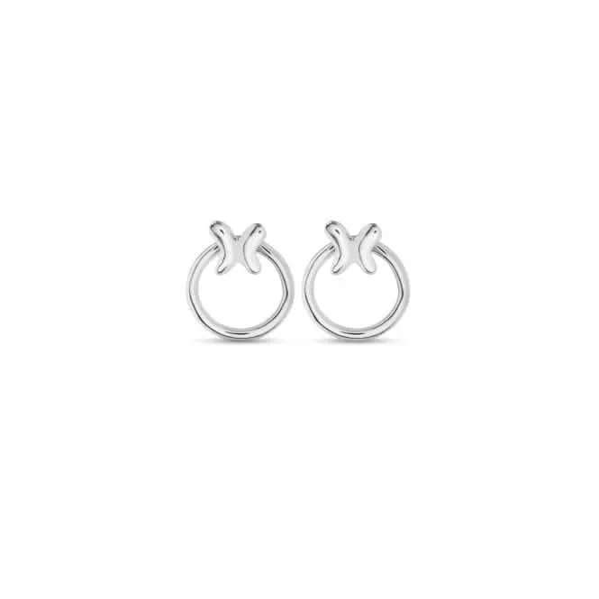 Butterfly Detachable Hoop Earrings PEN0926MTL000