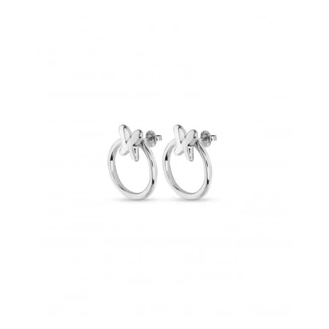 Butterfly Detachable Hoop Earrings PEN0926MTL000