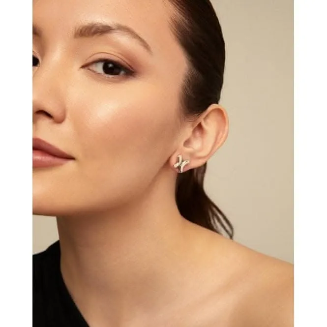 Butterfly Detachable Hoop Earrings PEN0926MTL000
