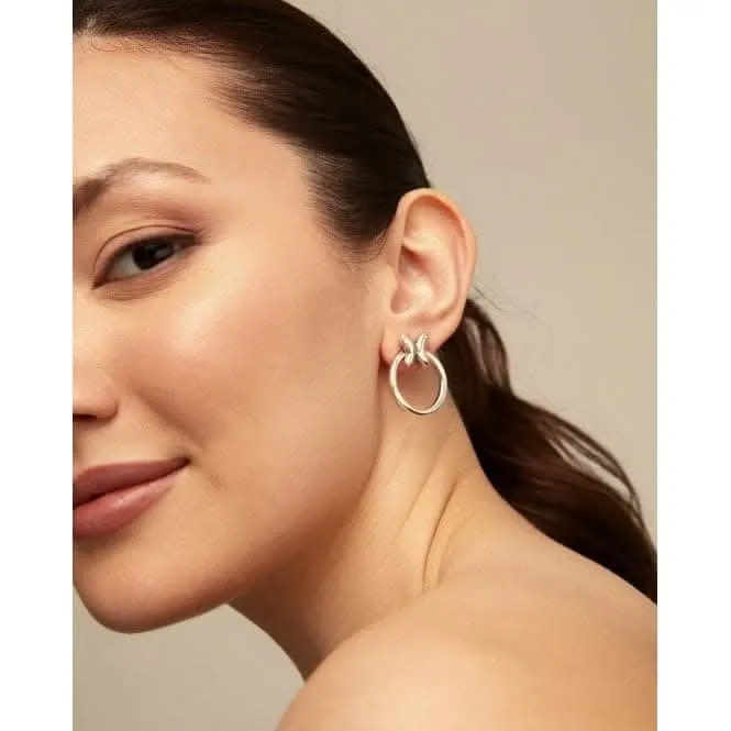 Butterfly Detachable Hoop Earrings PEN0926MTL000