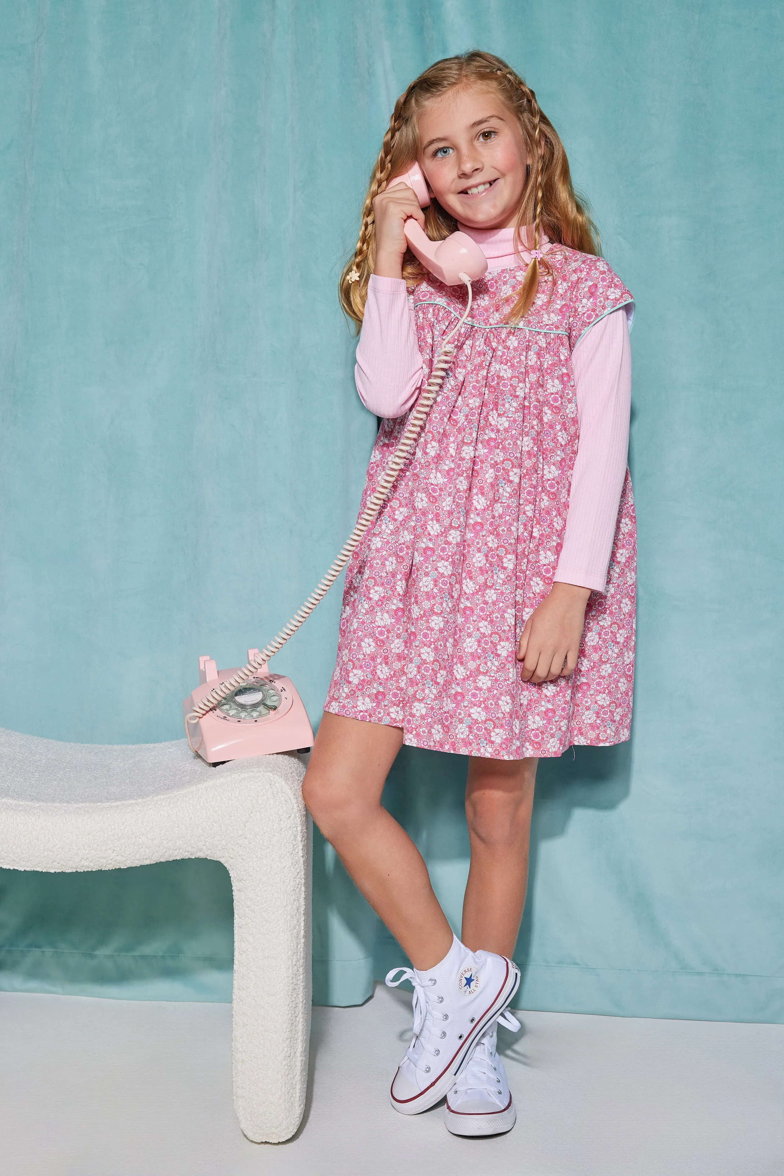 Charlotte Dress - Bedford Gardens Pink