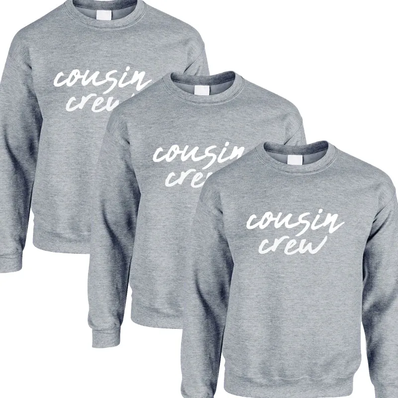 Cousin Crew Kids Sweatshirts Heather Grey (MRK X)