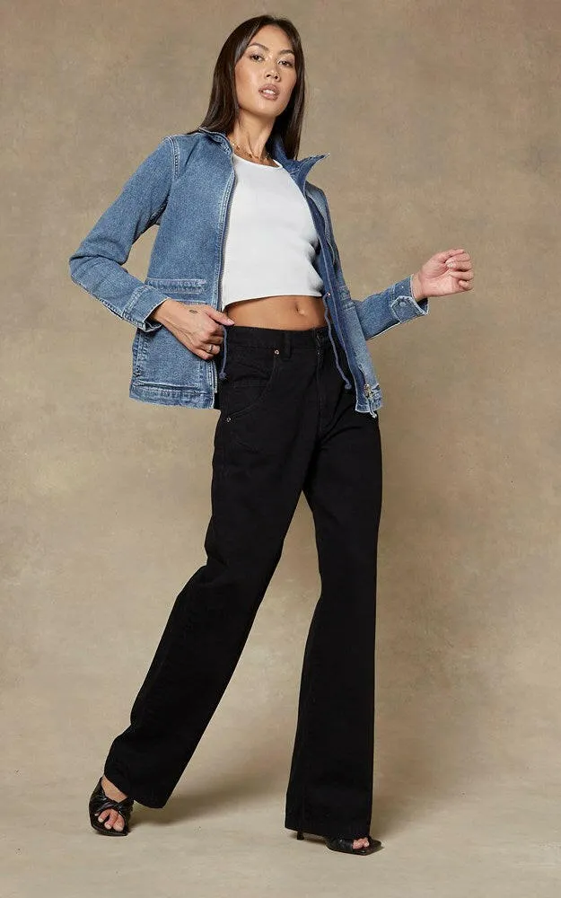 Ella Baggy Black Jeans