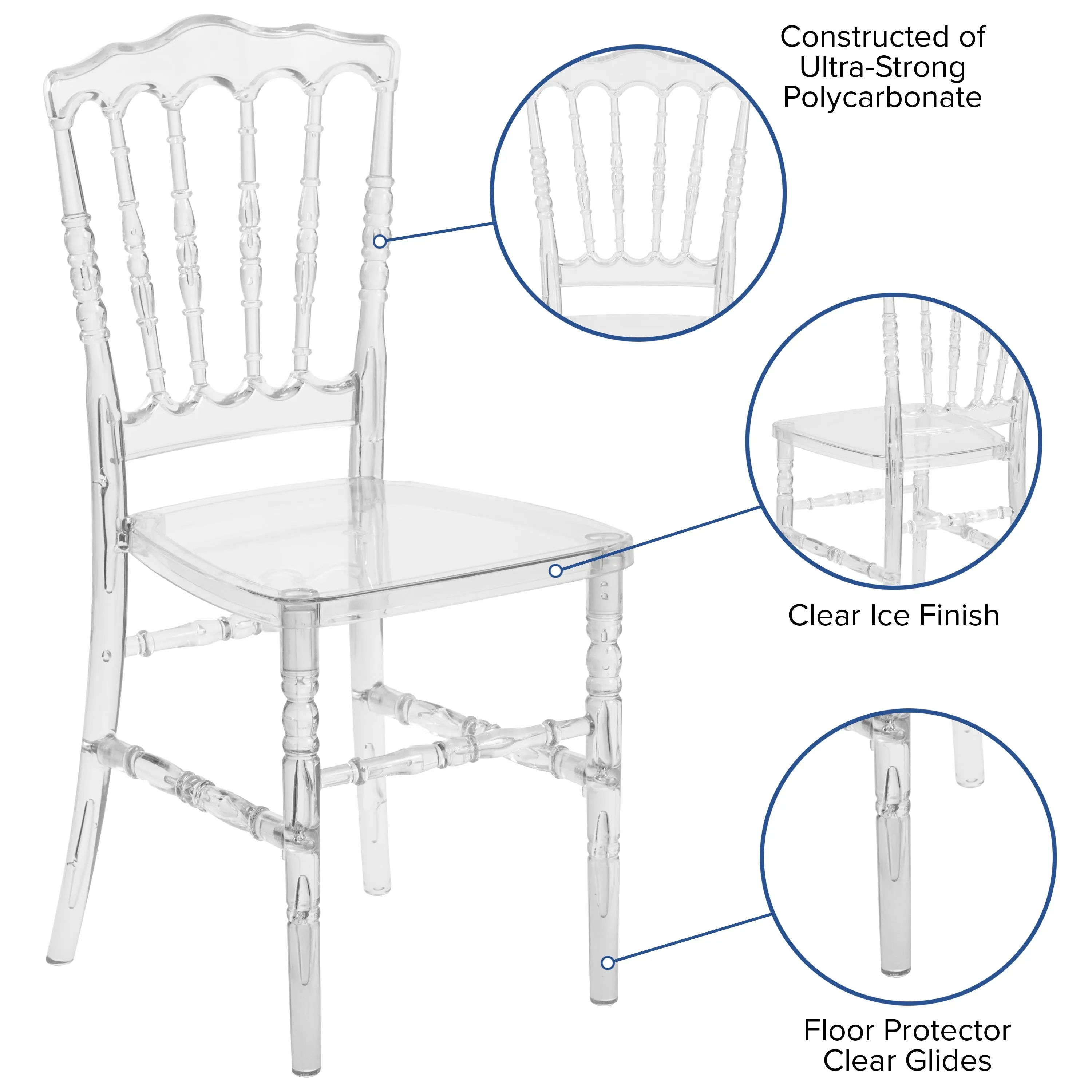 Flash Elegance Napoleon Stacking Chair