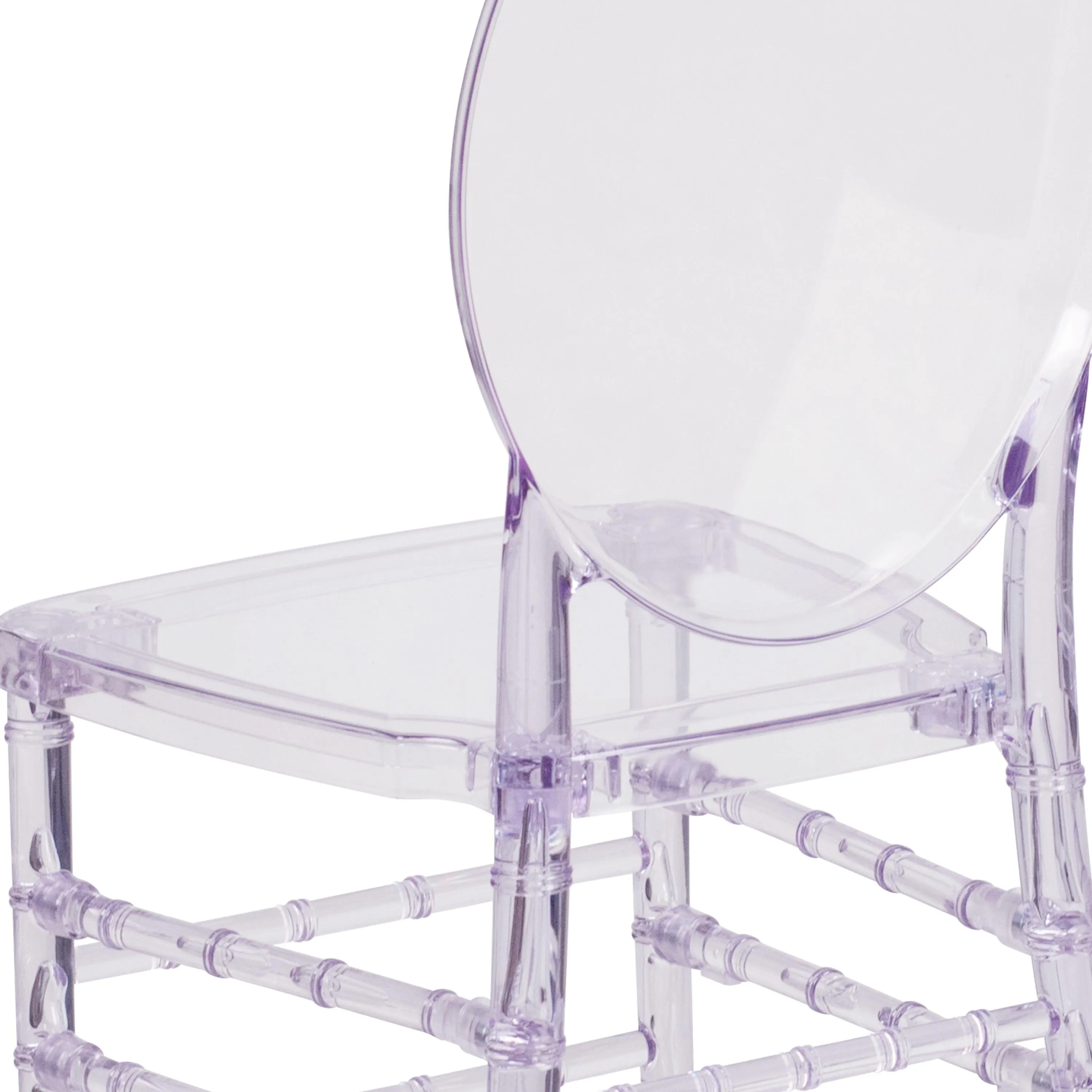 Flash Elegance Stacking Florence Chair with Elongated Oval Back