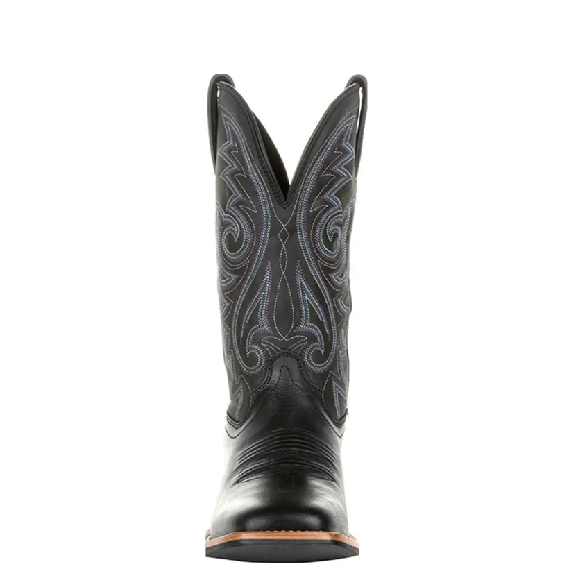 Funki Buys | Boots | Men's Mid-calf Embroidered Cowboy Boot