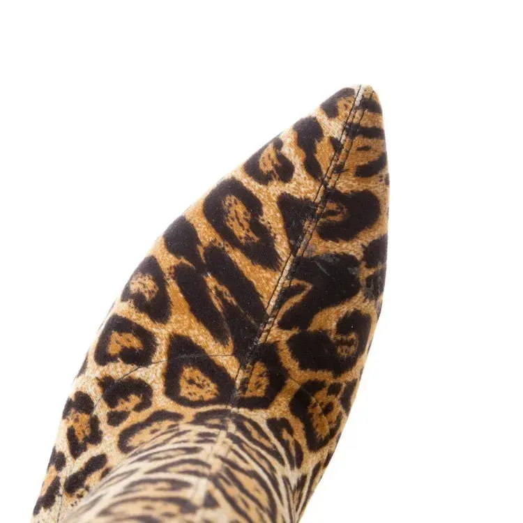 Funki Buys | Boots | Women's Snake Leopard Cloth Long Boots