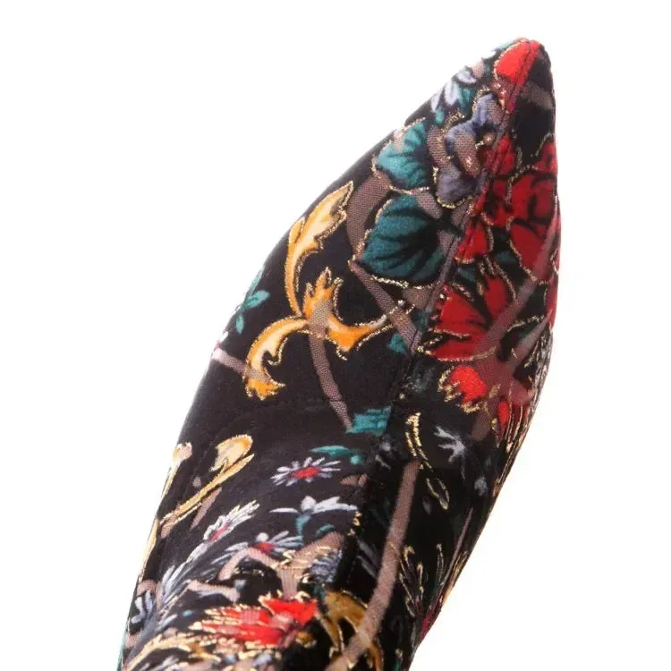 Funki Buys | Boots | Women's Snake Leopard Cloth Long Boots