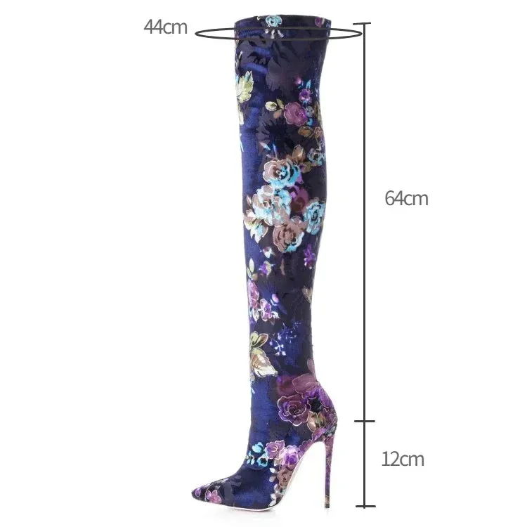 Funki Buys | Boots | Women's Snake Leopard Cloth Long Boots