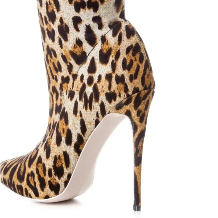 Funki Buys | Boots | Women's Snake Leopard Cloth Long Boots