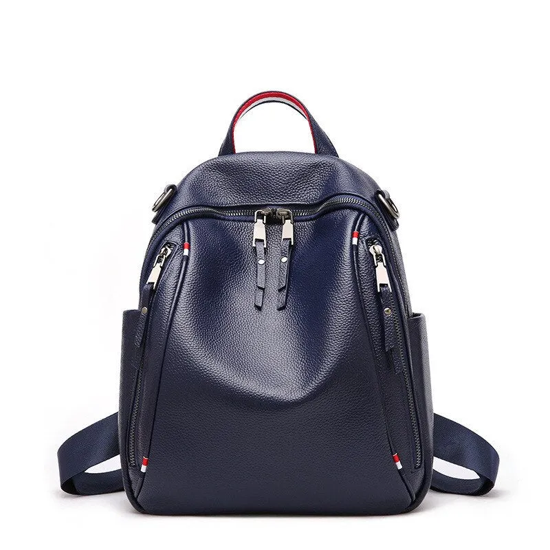 Genuine Leather Girls Backpack