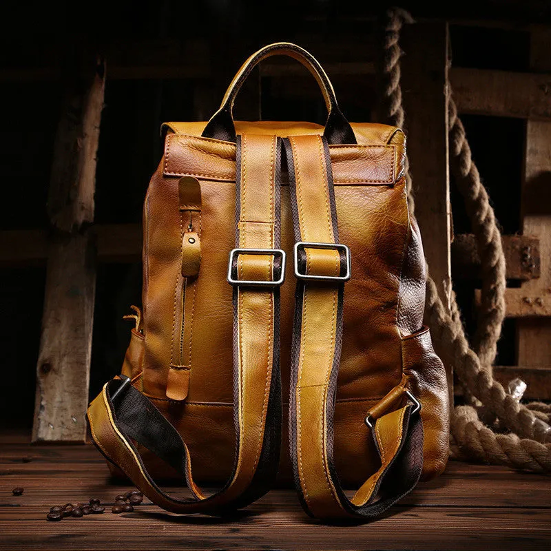 Genuine Leather Unisex Backpack