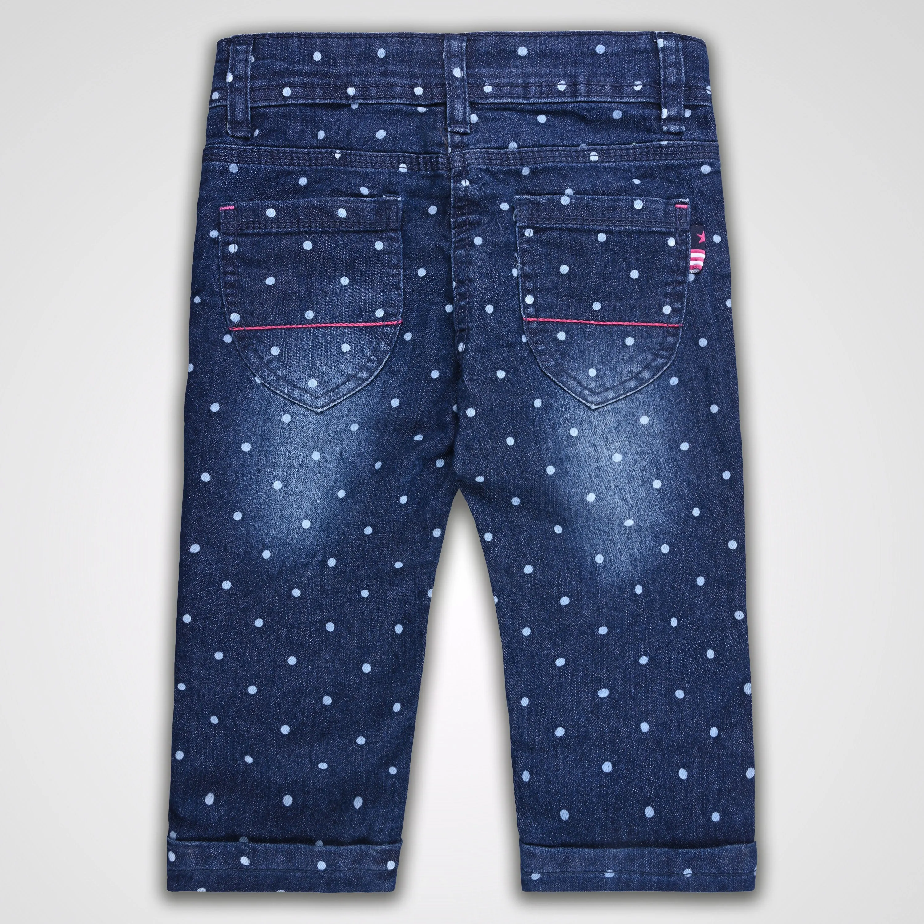 Girls 3/4th Embroidered Jeans
