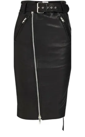 Leather Pencil Skirt