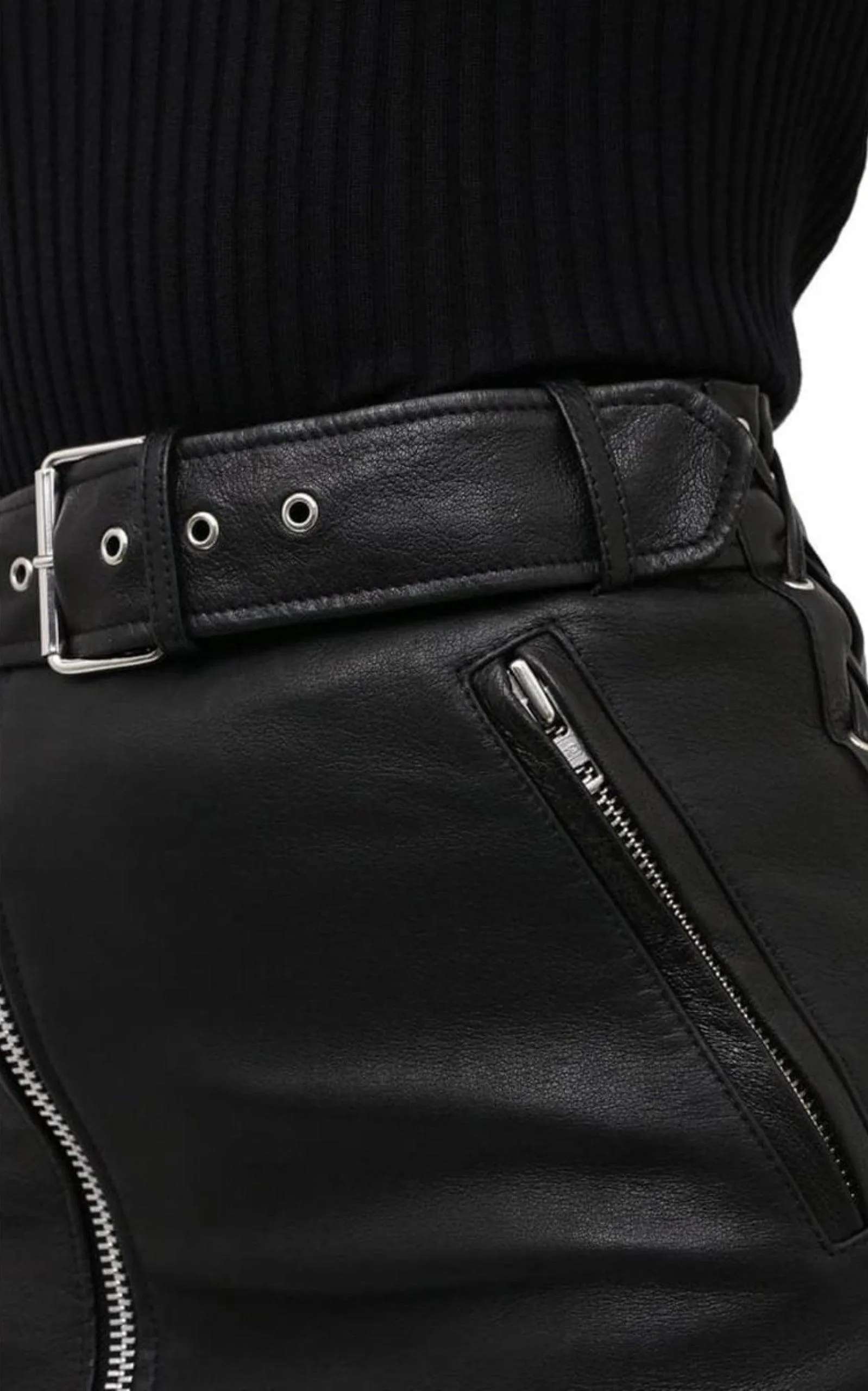 Leather Pencil Skirt