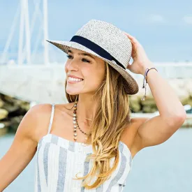 Lexie Petite Fedora Sun Hat for Women with Small Heads 50  UPF Sun Protection