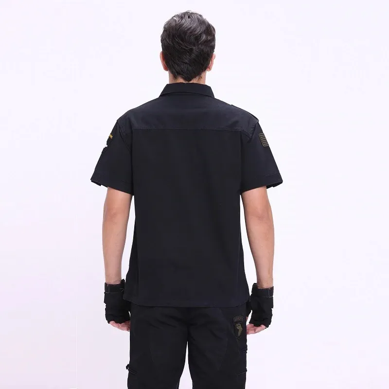 Men's Short Sleeve Military Shirts / Cotton Tactical Shirts / Army Shirts For Men