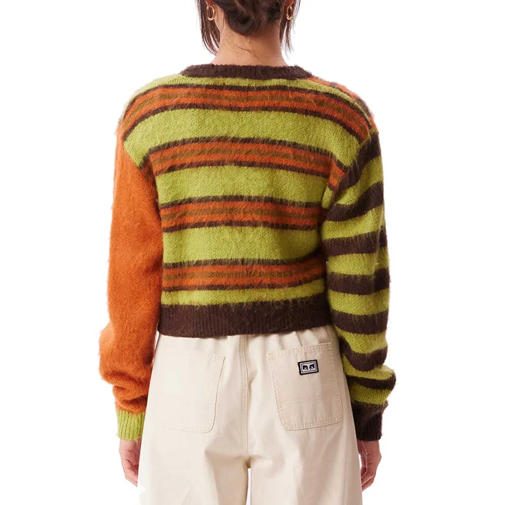 Obey Women's Amber Cardigan - Dark Oat Multi
