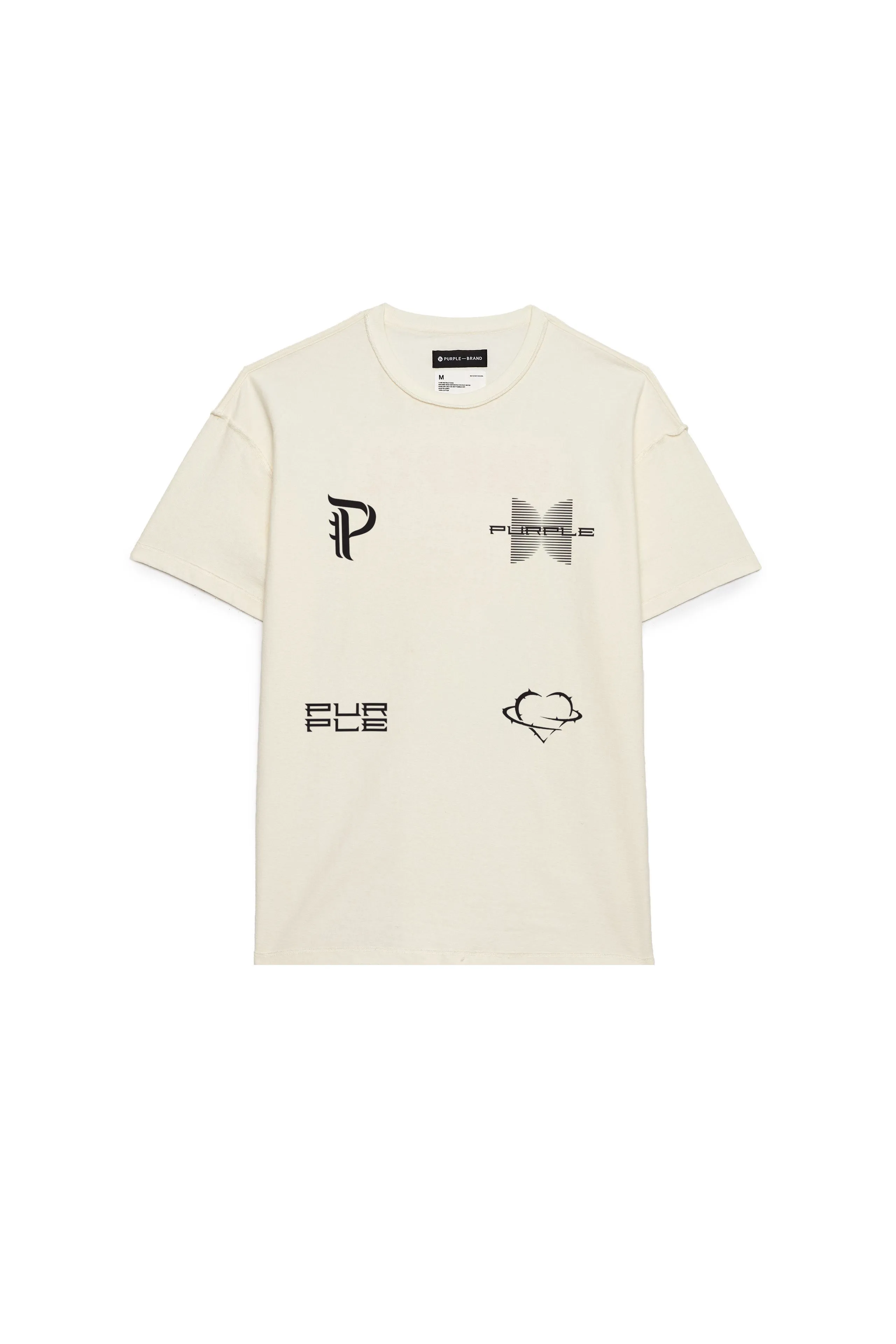 PURPLE BRAND BLACKWORK - WHITE Mens Apparel