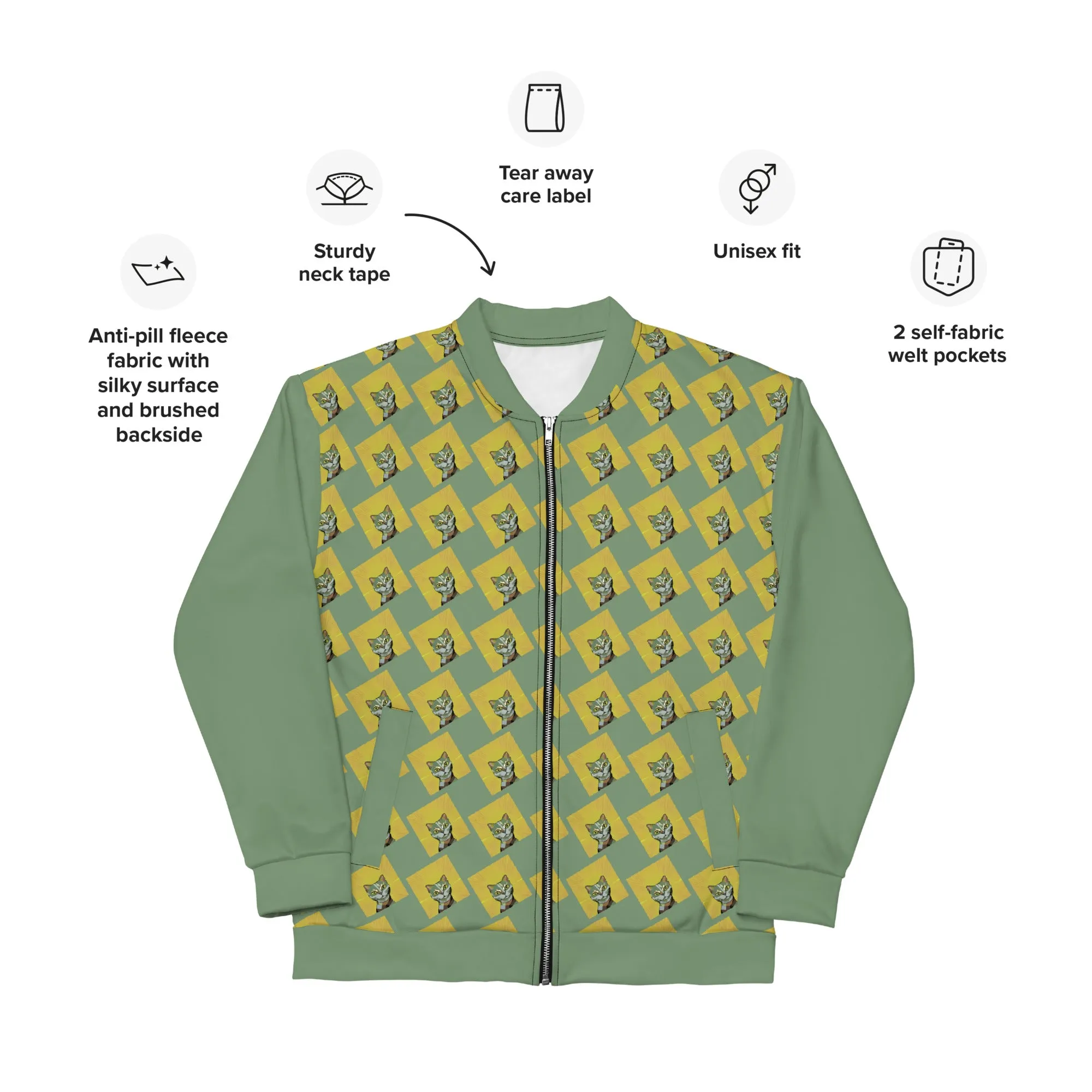 "Cat Lovers" Collection - Unisex Bomber Jacket