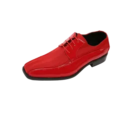 Red Patent Leather Viotti Men's Shoes Classic Formal Wear Style No-179
