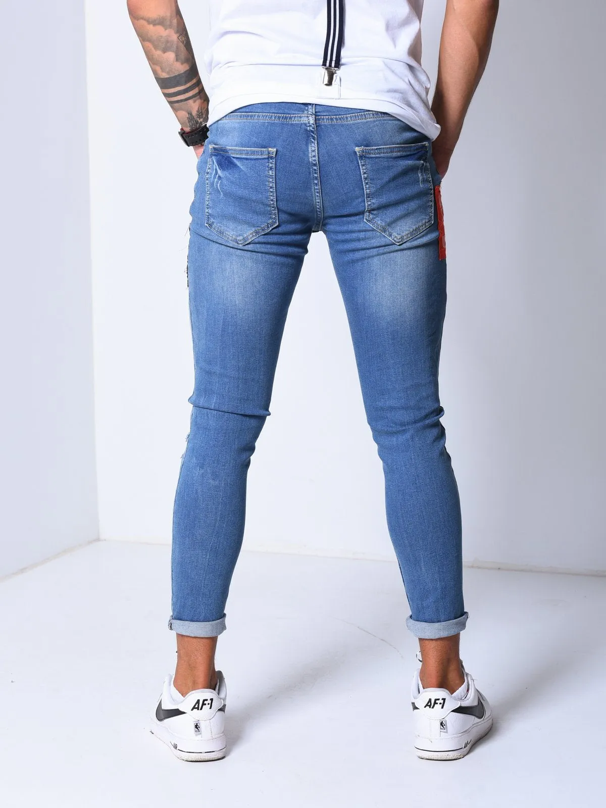 Ripped Jeans Patch Details