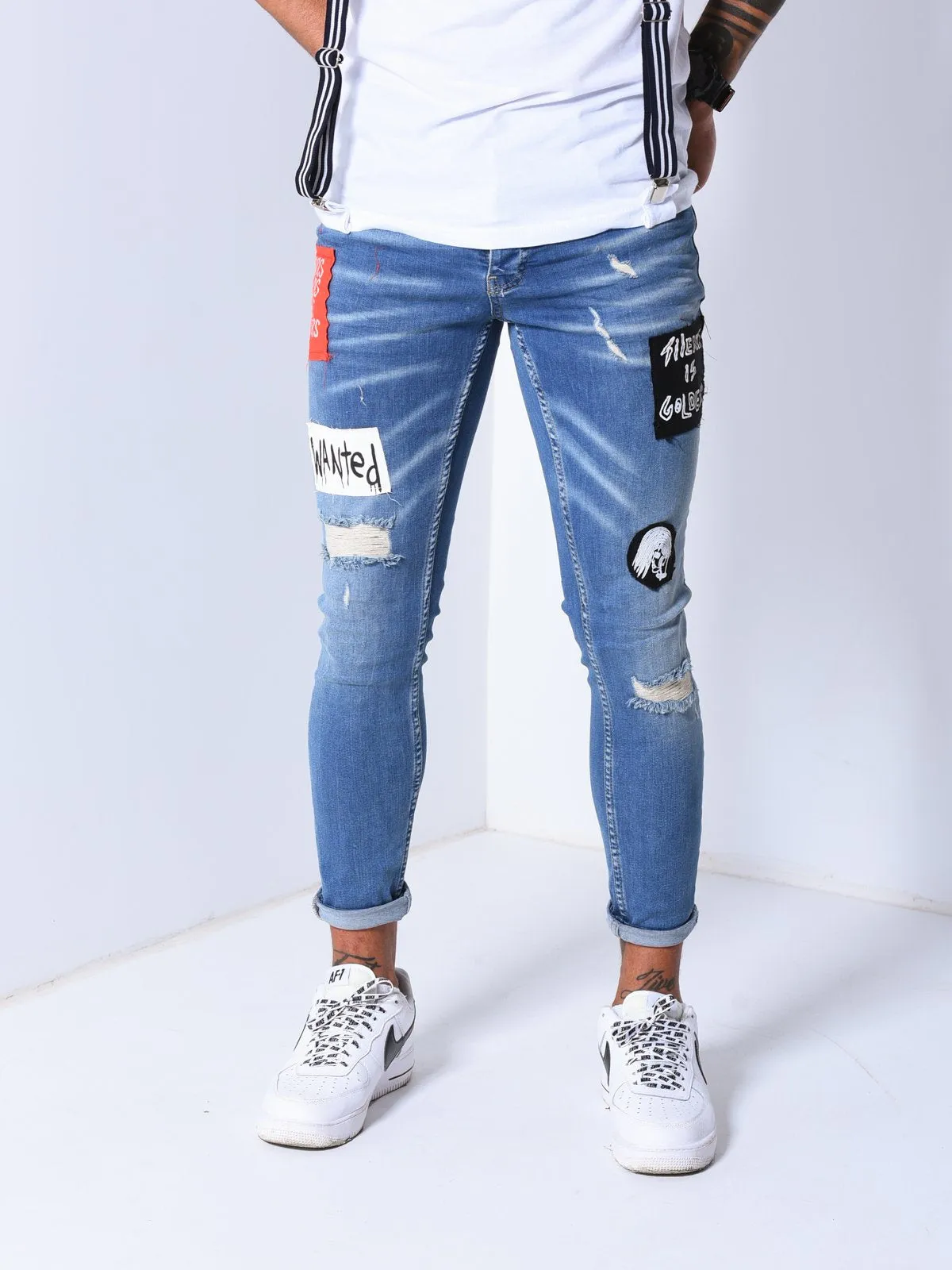 Ripped Jeans Patch Details
