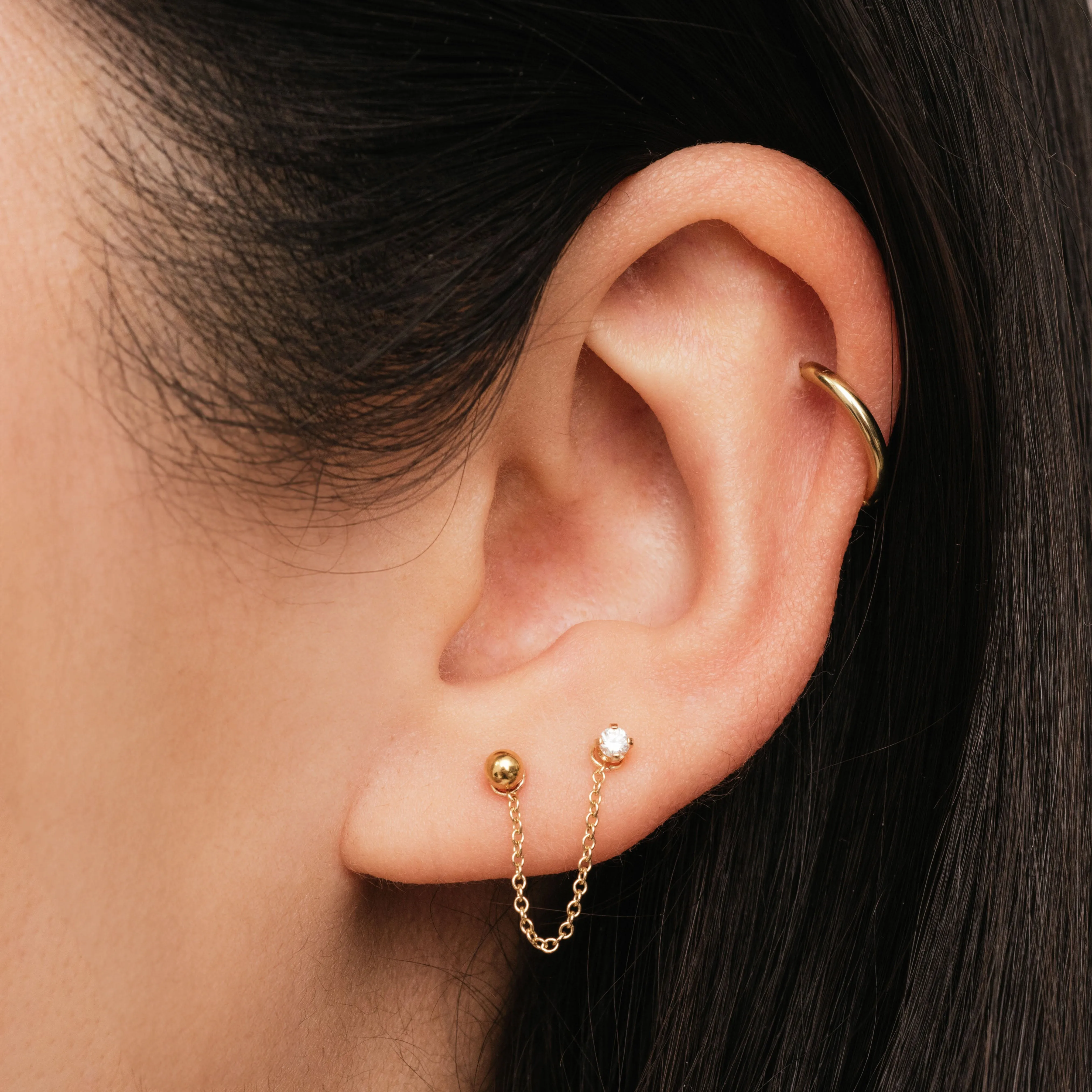 Small Chain Ear Jacket