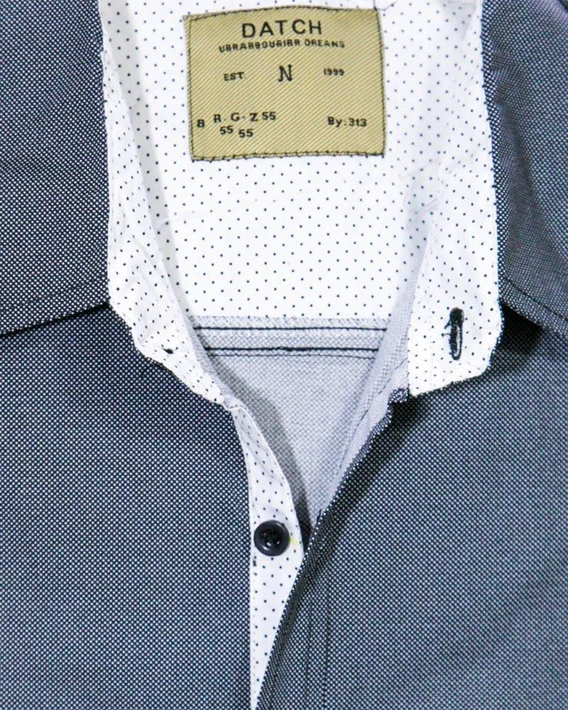 Textured Printed Cotton Shirts for Men MS1008 -  Men's Dress Shirts