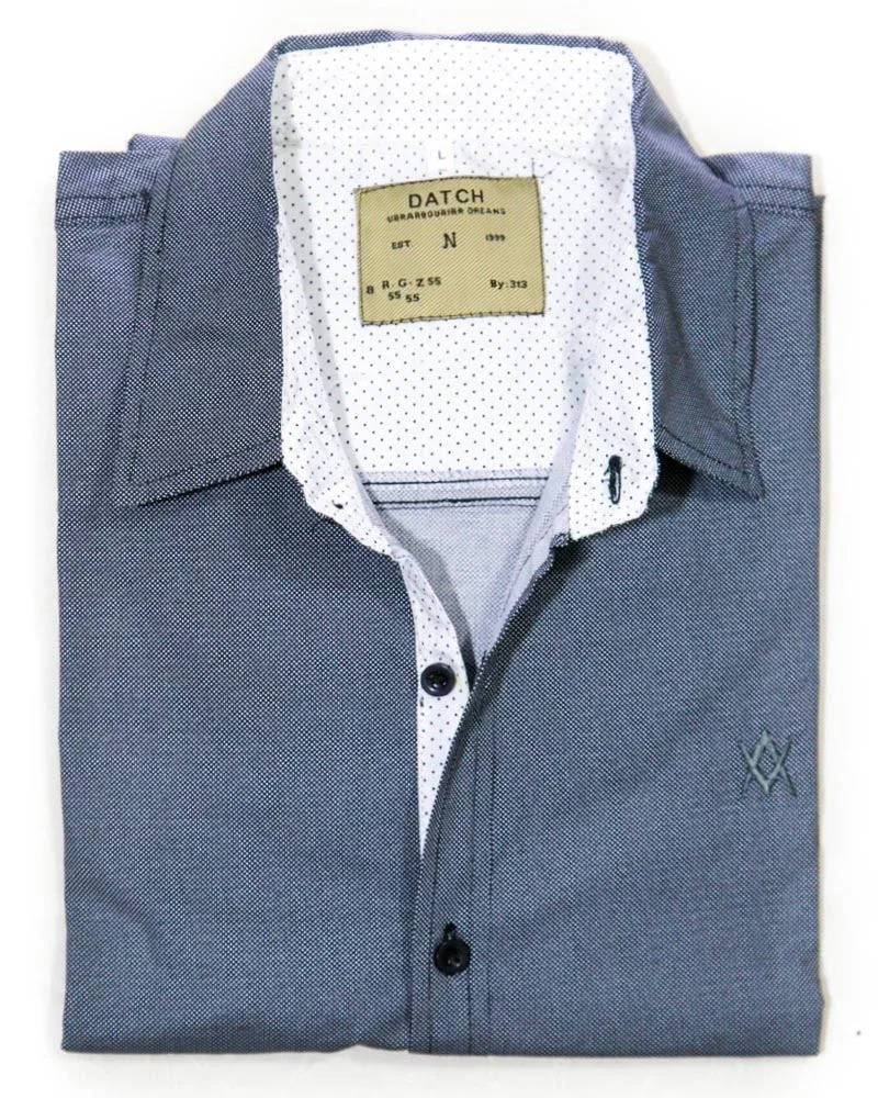 Textured Printed Cotton Shirts for Men MS1008 -  Men's Dress Shirts