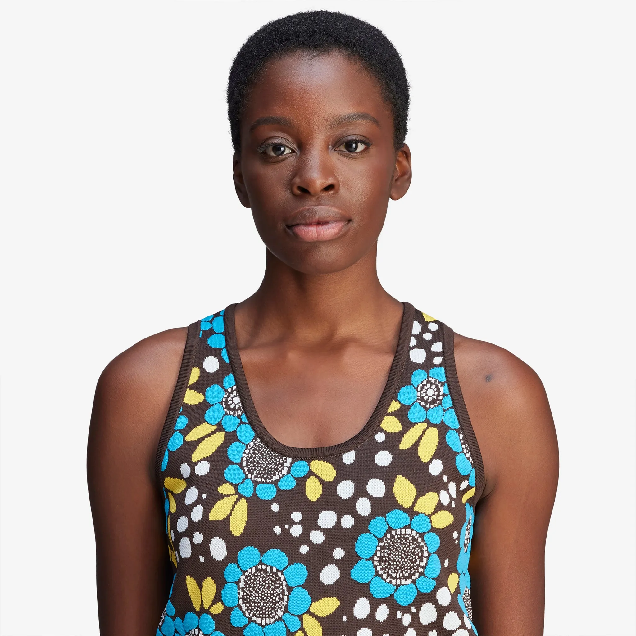 Wales Bonner x Women's Knit Floral Vest Multicolor