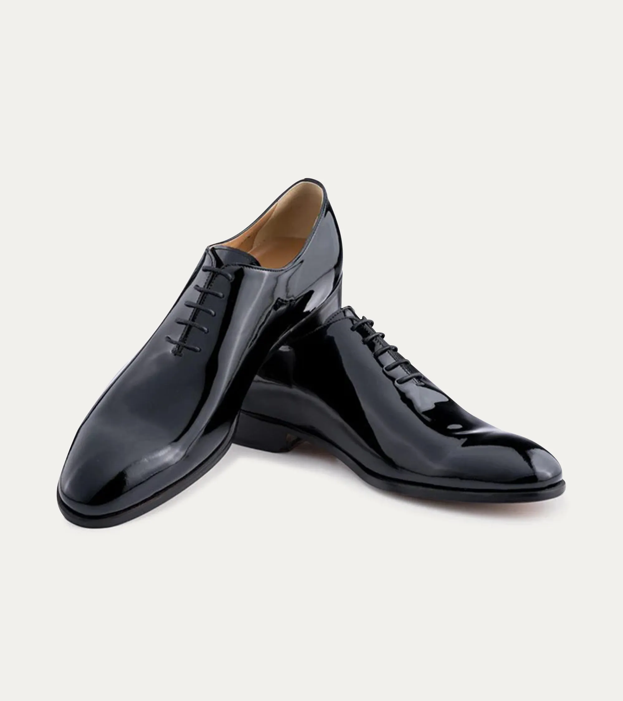 Wholecut Oxford Plain Toe Black Patent