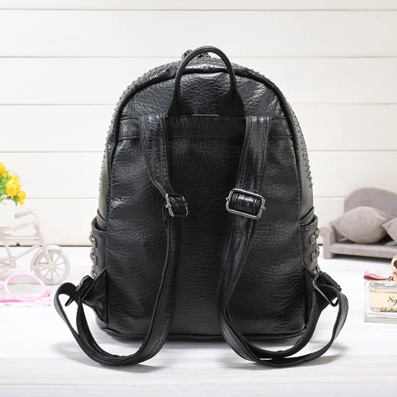 Women  Washed Leather Backpacks