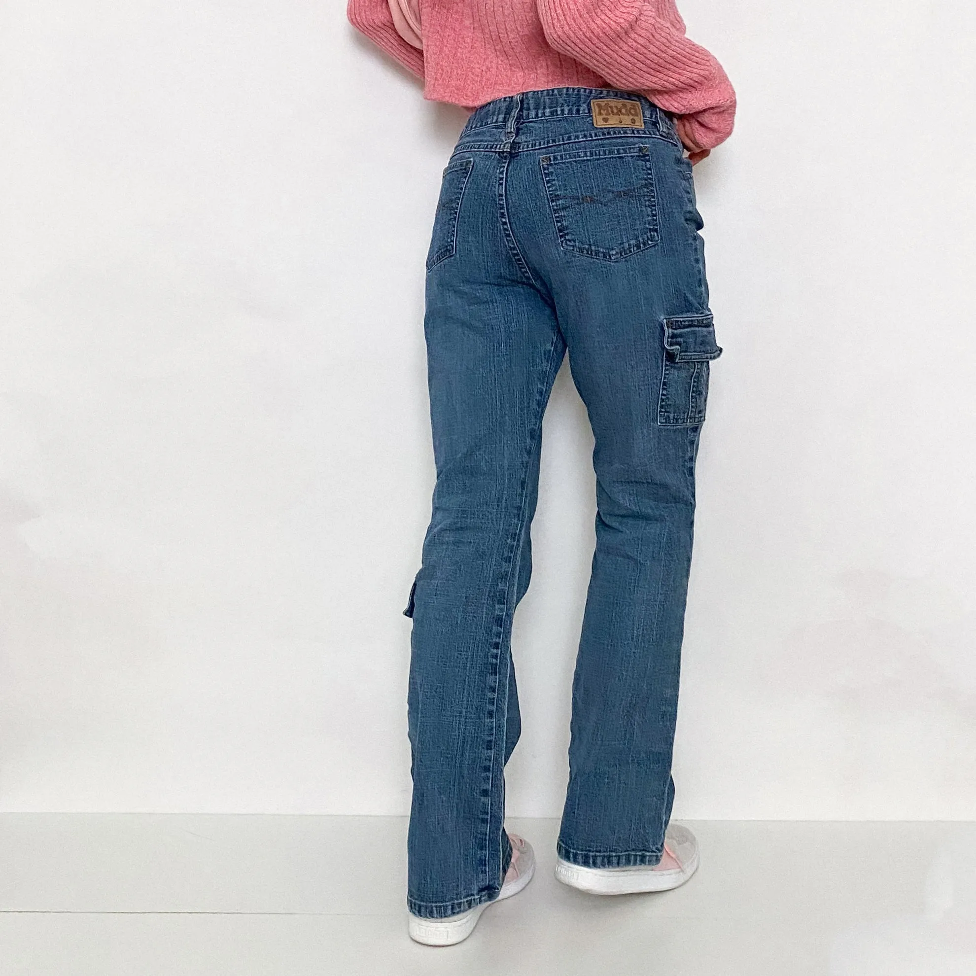 Y2K Mudd Denim Cargo Jeans